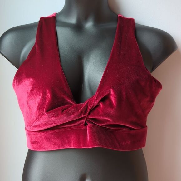 Velour Oasis Twist Bra - Picture 1 of 3